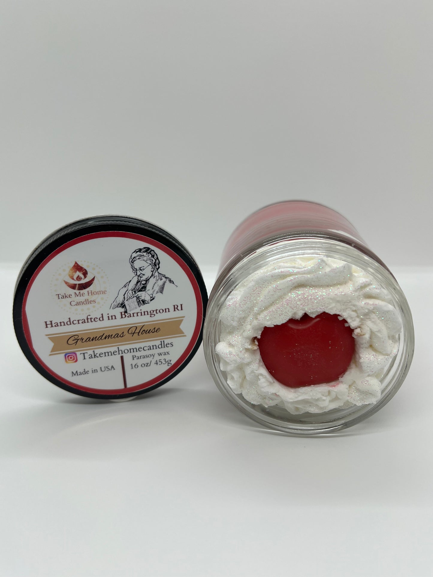 Grandmas House whipped cream candle