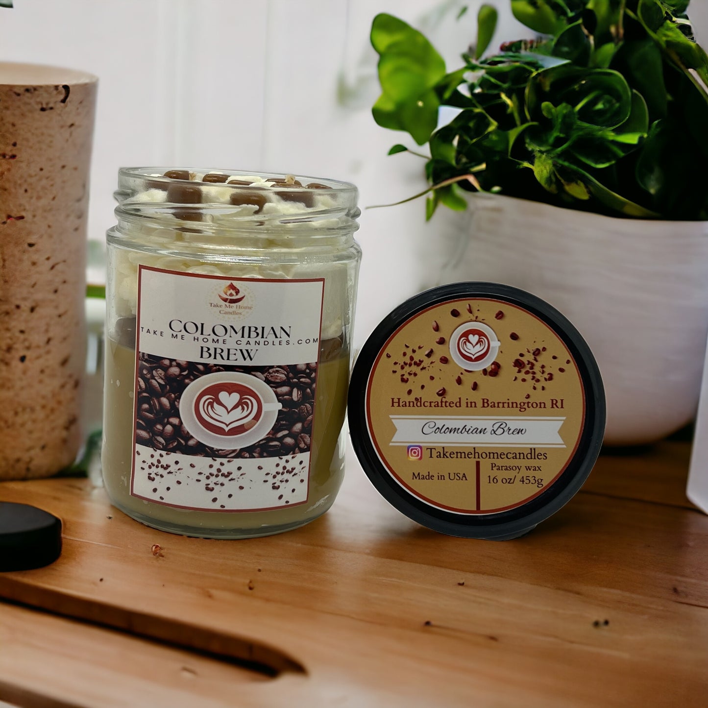 Colombian Brew whipped Cream Candle