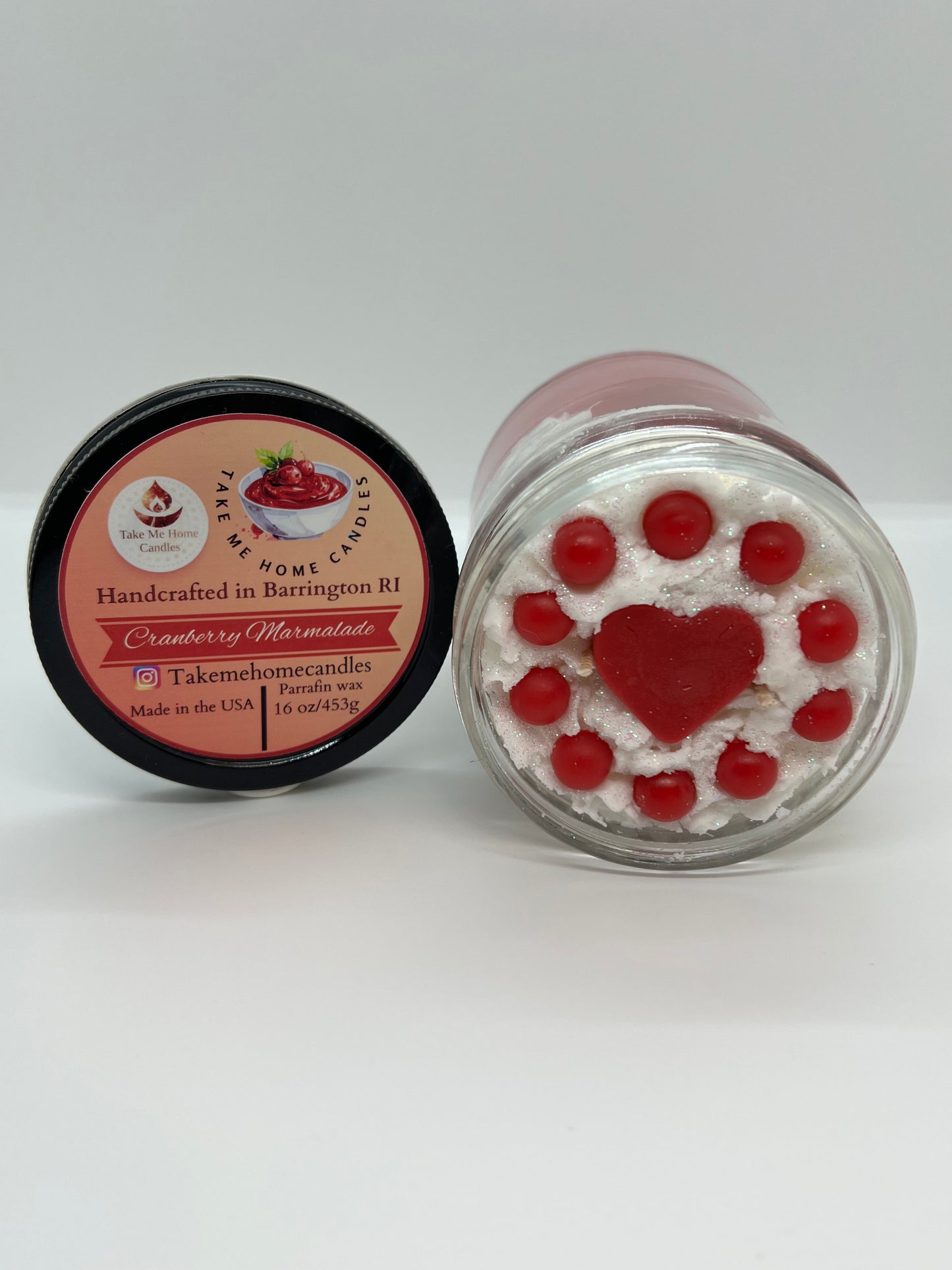 Cranberry Marmalade Whipped Cream candle