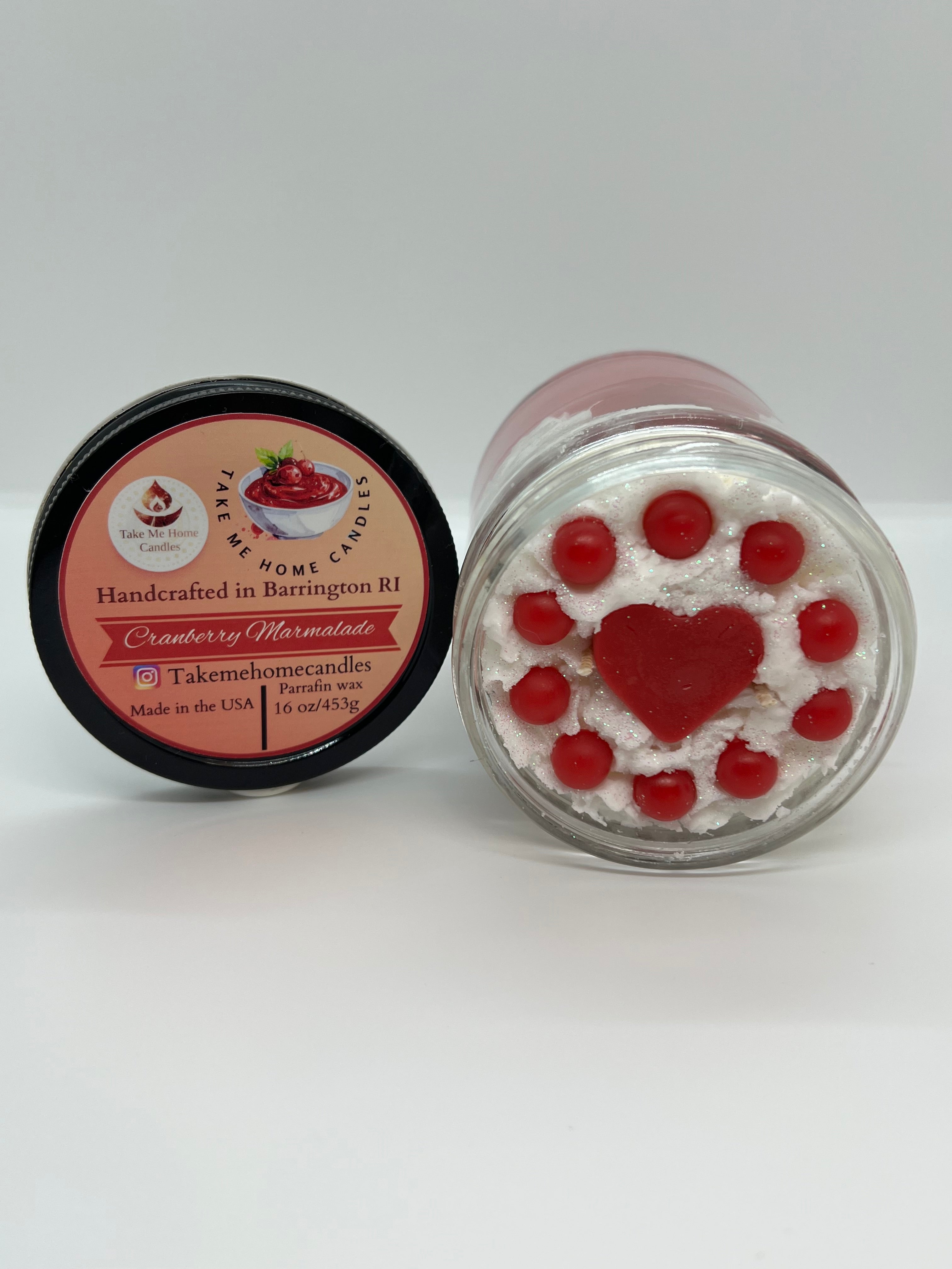 Cranberry Marmalade Whipped Cream candle