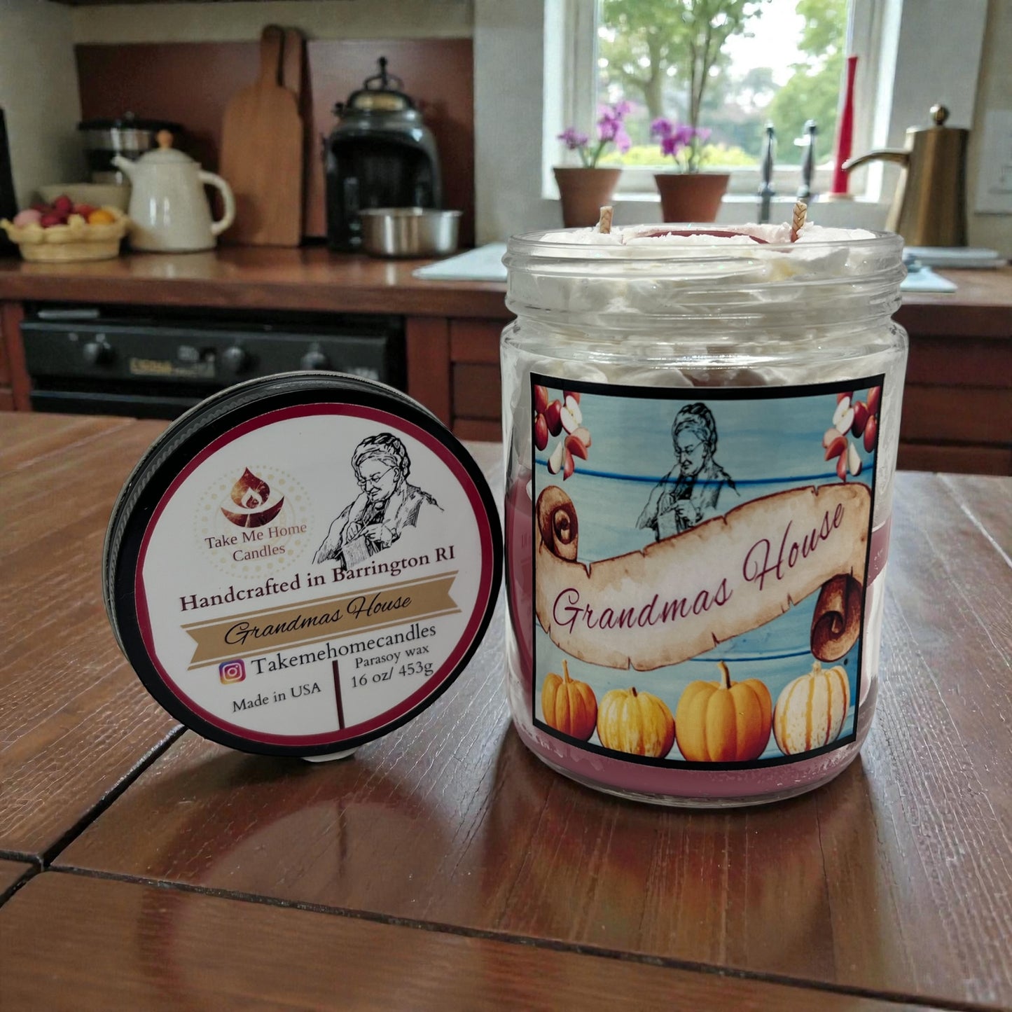 Grandmas House whipped cream candle