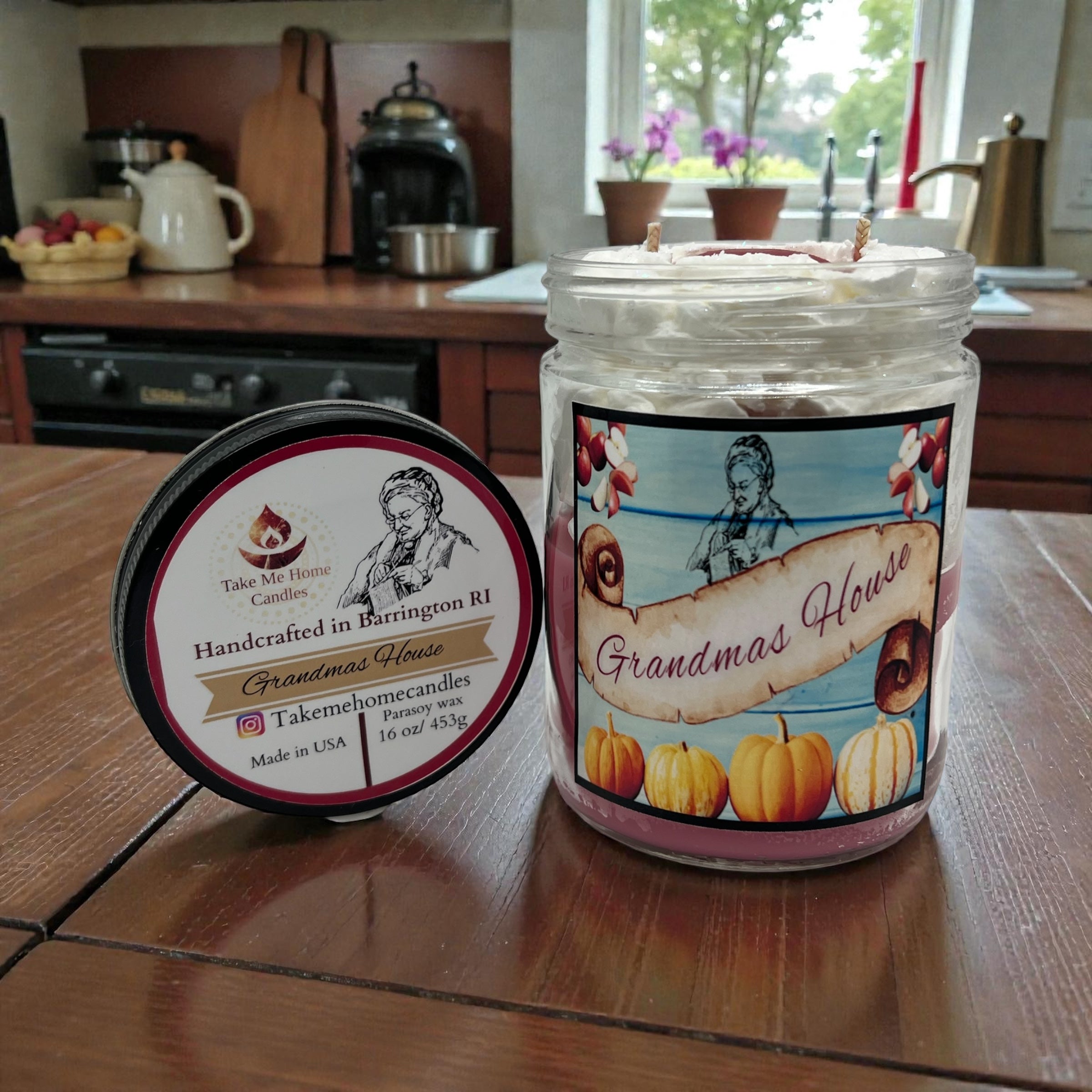 Grandmas House whipped cream candle