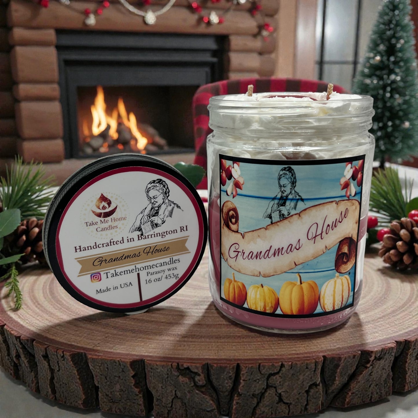 Grandmas House whipped cream candle