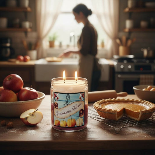 Grandmas House whipped cream candle