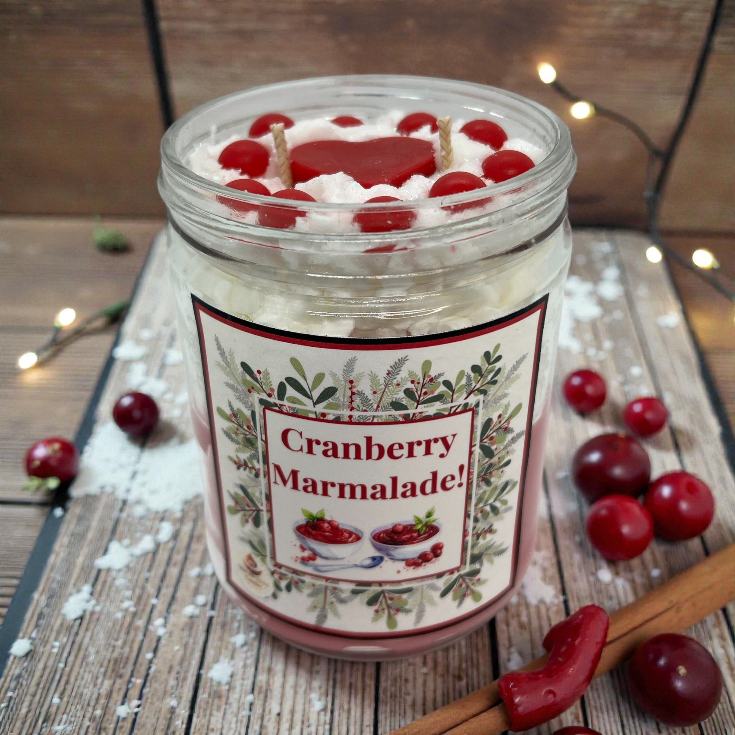 Cranberry Marmalade Whipped Cream candle