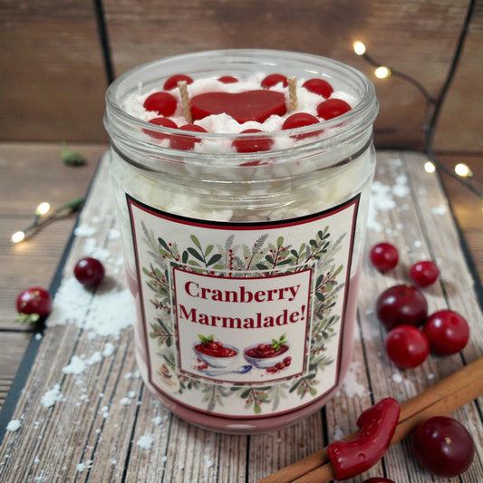 Cranberry Marmalade Whipped Cream candle