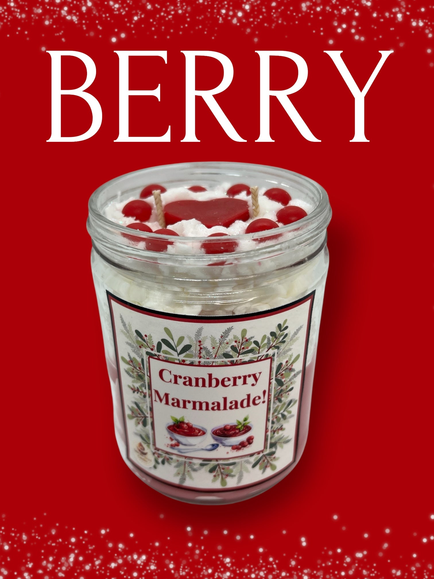 Cranberry Marmalade Whipped Cream candle