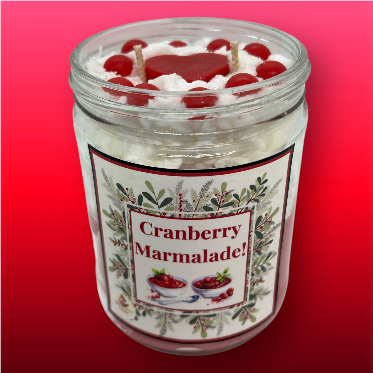 Cranberry Marmalade Whipped Cream candle