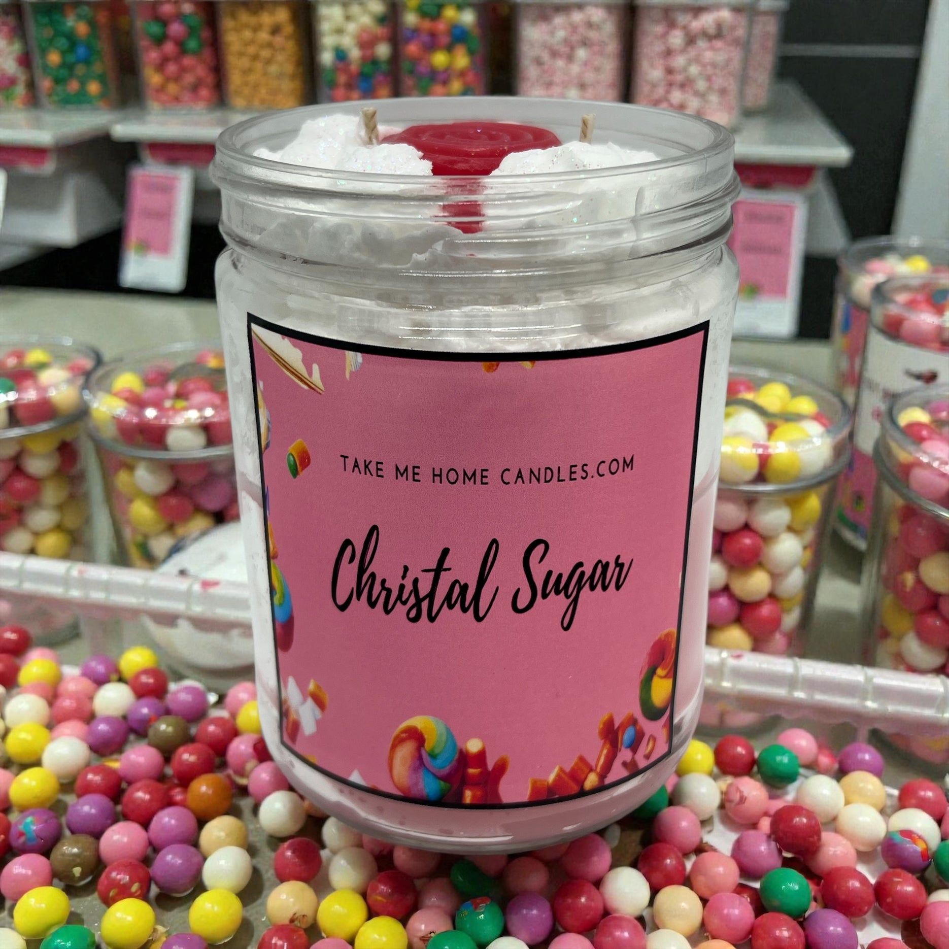 Christal Sugar Whipped Cream Candle